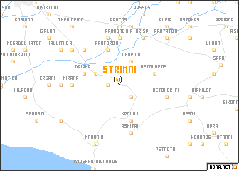 map of Strímni