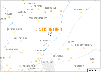 map of Stringtown