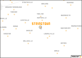 map of Stringtown