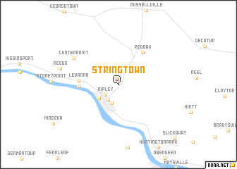 map of Stringtown