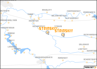 map of Strinskiy