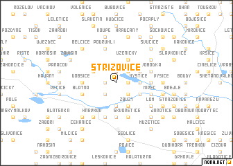 map of Střížovice