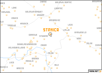 map of Strmica