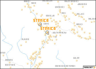 map of Strmica