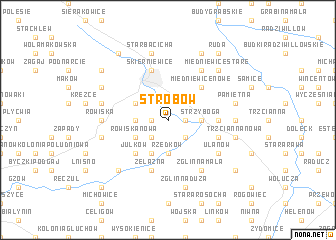 map of Strobów