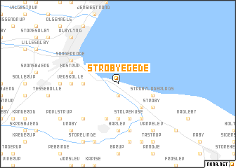 map of Strøby Egede