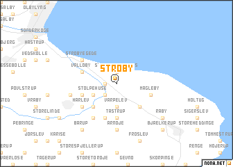map of Strøby