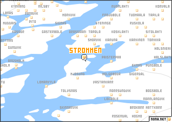 map of Strömmen