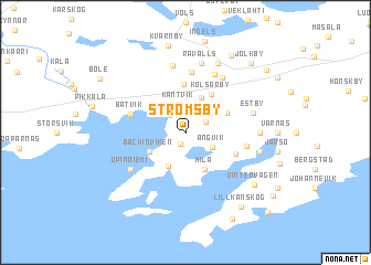 map of Strömsby