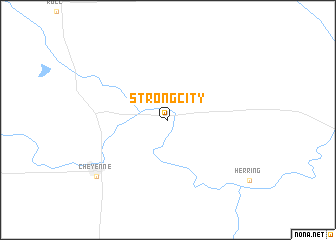 map of Strong City