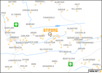 map of Strong