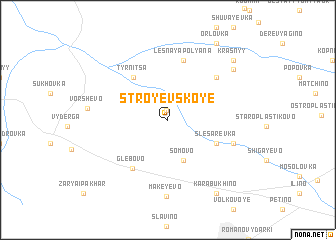 map of Stroyevskoye