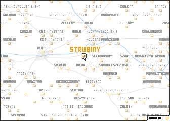 map of Strubiny