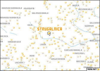 map of Strugalnica