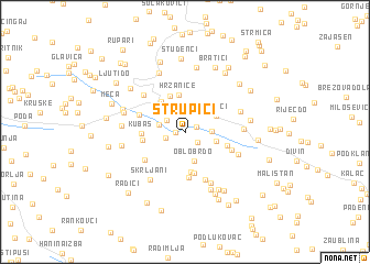 map of Strupići