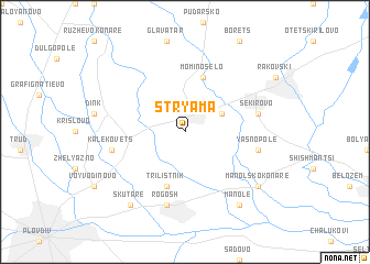 map of Stryama