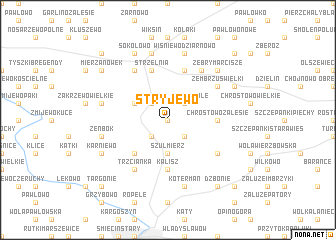 map of Stryjewo
