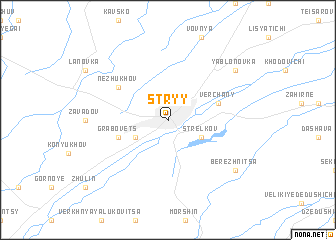 map of Stryy