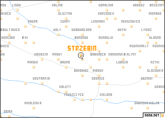 map of Strzebin