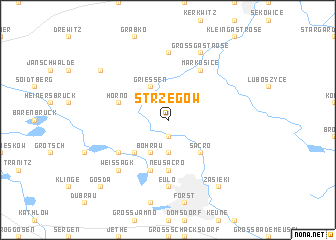 map of Strzegów