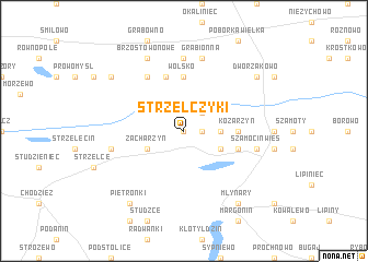 map of Strzelczyki