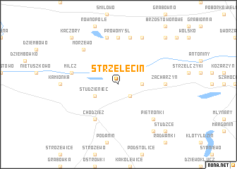 map of Strzelęcin