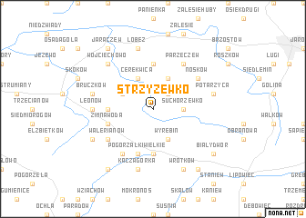 map of Strzyżewko