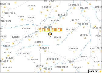 map of Stublenica