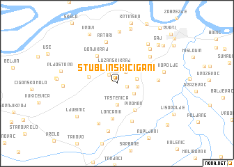 map of Stublinski Cigani