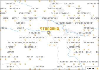 map of Studánka