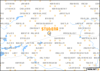 map of Studená