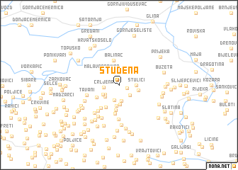 map of Studena