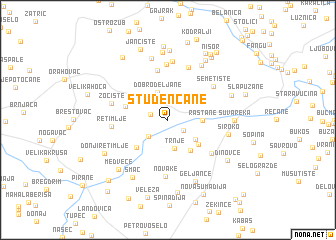 map of Studenčane