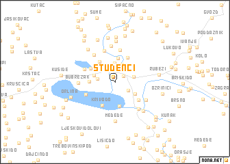 map of Studenci