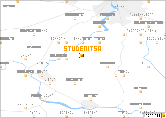 map of Studenitsa