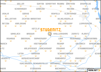 map of Stüdenitz