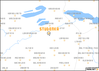 map of Studënka