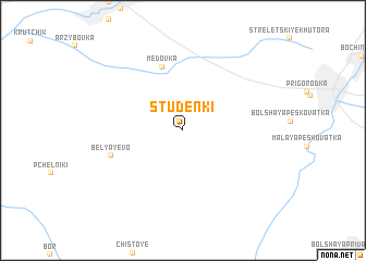map of Studënki