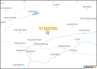 map of Studenok