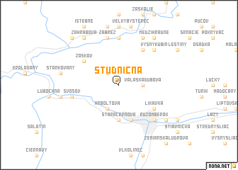 map of Studničná