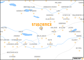 map of Studzienice
