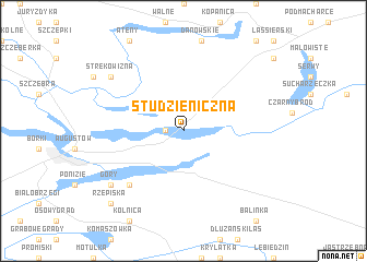 map of Studzieniczna