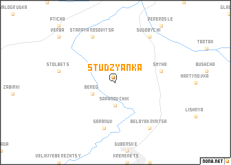 map of Studzyanka