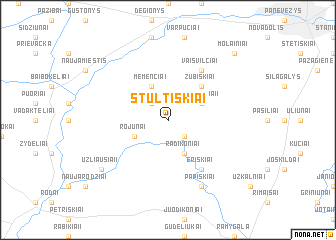 map of Stultiškiai