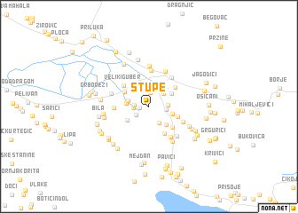 map of Stupe