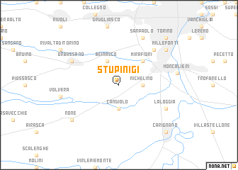 map of Stupinigi