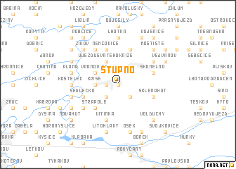 map of Stupno