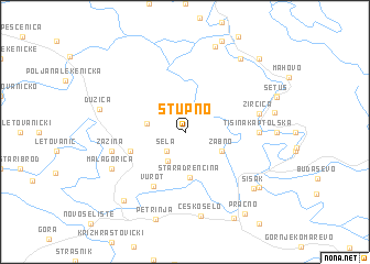 map of Stupno