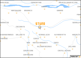 map of Stura