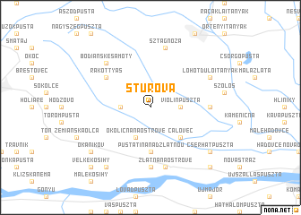 map of Štúrová